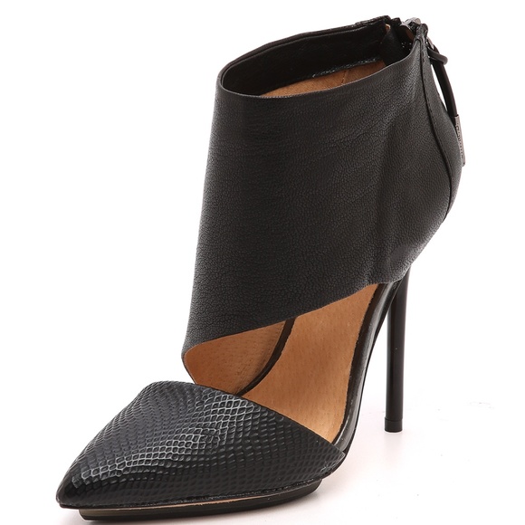 L.A.M.B. Black Theo Cutout Pumps Size 7/7.5 - Picture 5 of 8